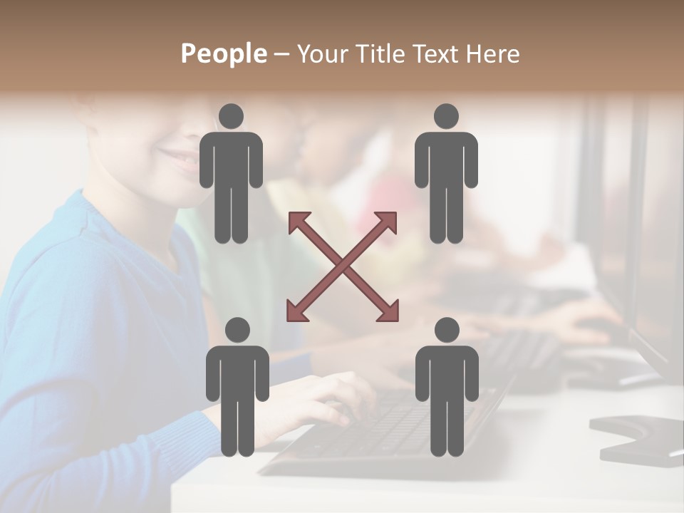 Cute Person Boy PowerPoint Template