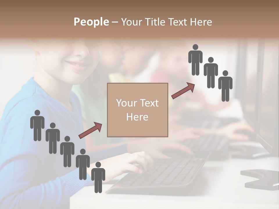 Cute Person Boy PowerPoint Template