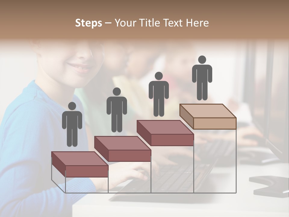Cute Person Boy PowerPoint Template