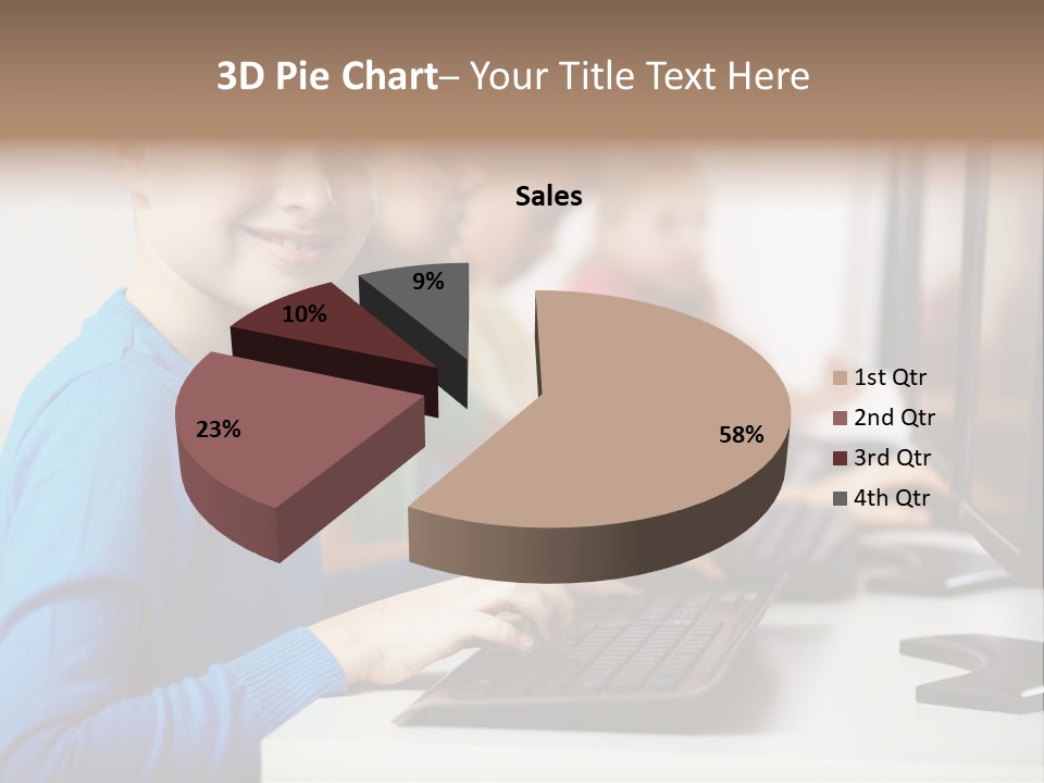 Cute Person Boy PowerPoint Template