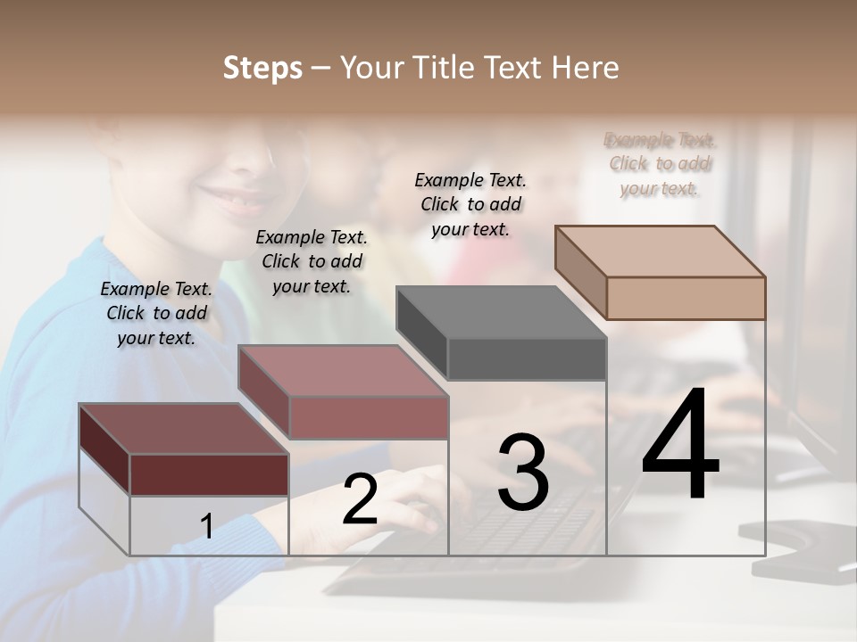 Cute Person Boy PowerPoint Template