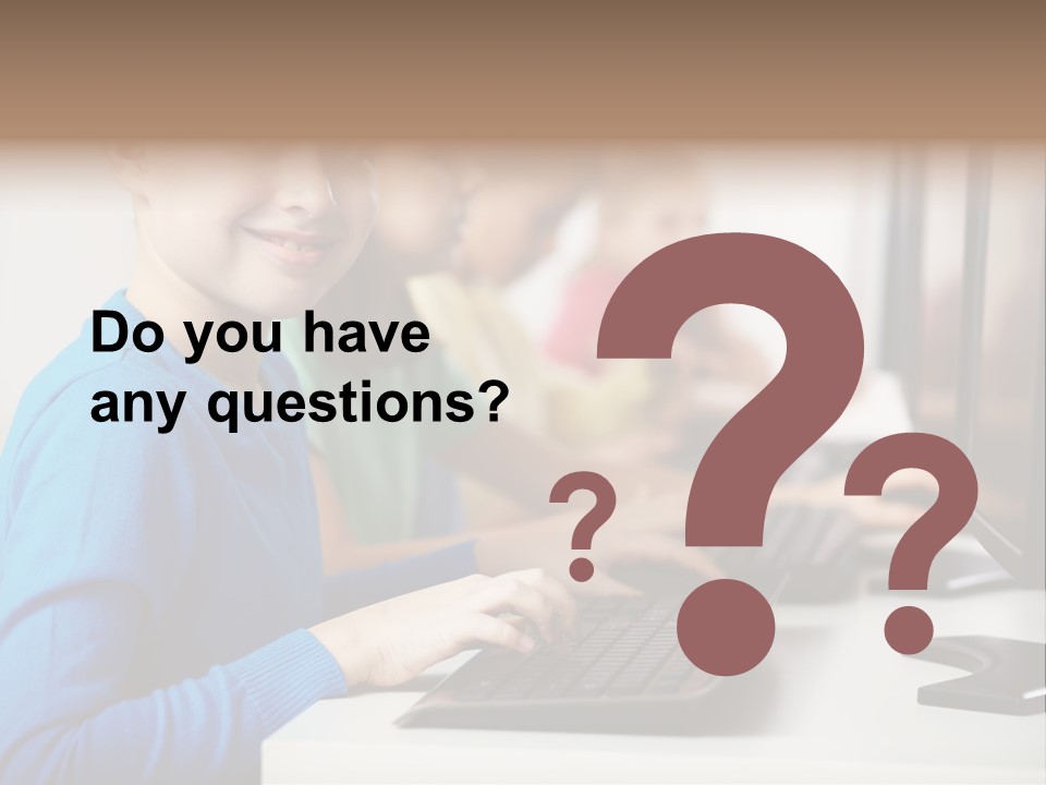 Cute Person Boy PowerPoint Template