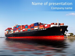 Logistics Sailing Carrier PowerPoint Template