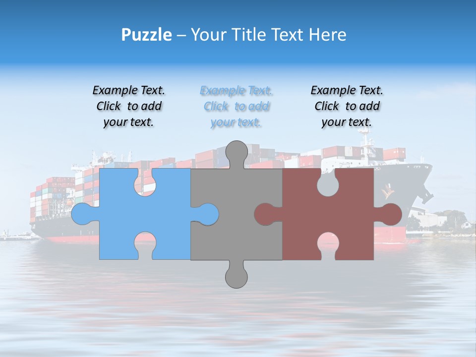 Logistics Sailing Carrier PowerPoint Template
