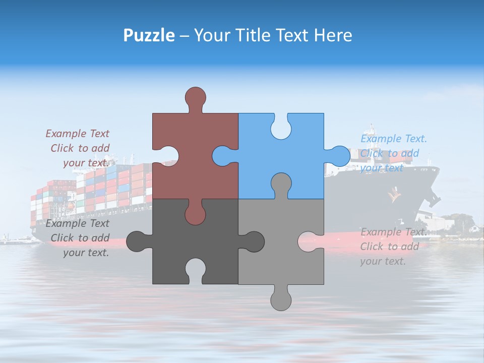 Logistics Sailing Carrier PowerPoint Template