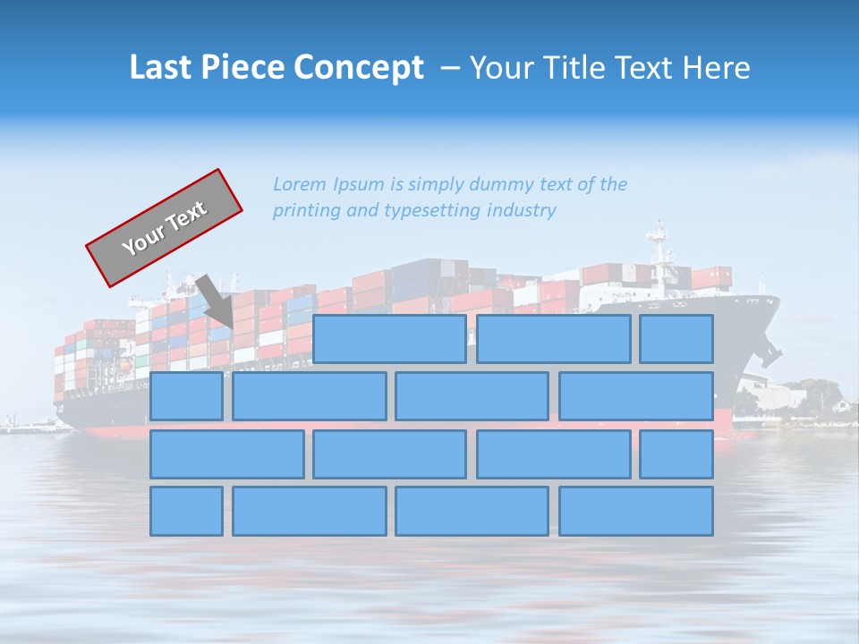 Logistics Sailing Carrier PowerPoint Template