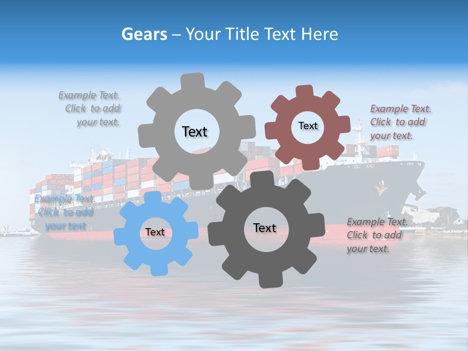 Logistics Sailing Carrier PowerPoint Template