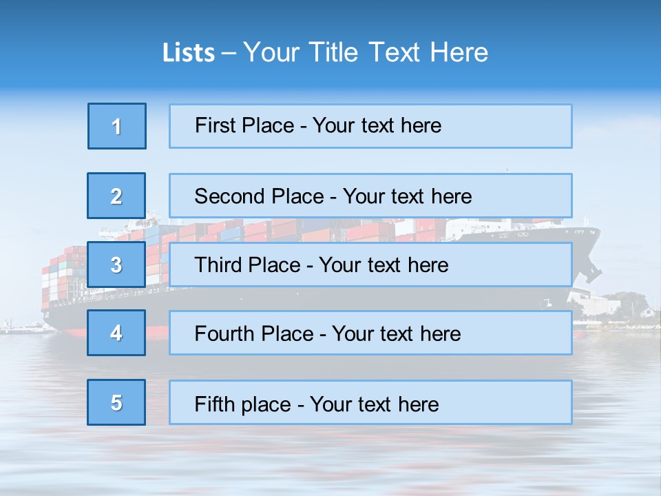 Logistics Sailing Carrier PowerPoint Template