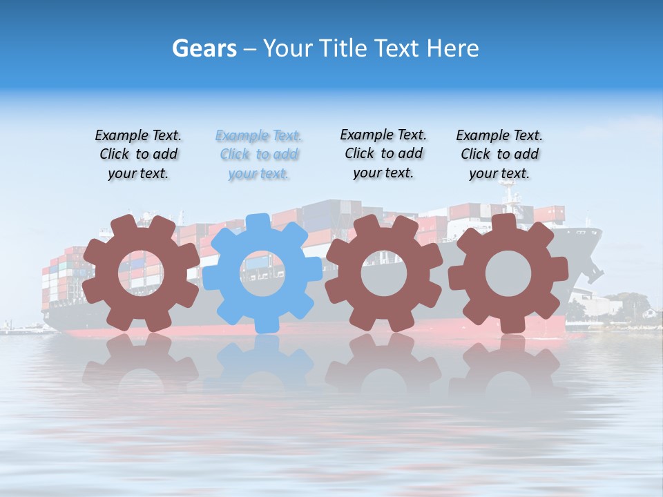 Logistics Sailing Carrier PowerPoint Template