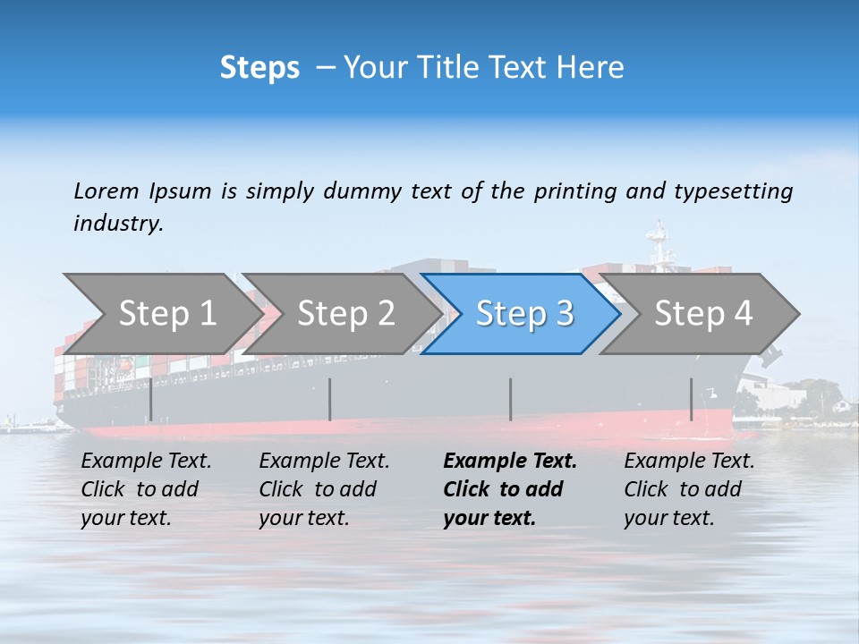 Logistics Sailing Carrier PowerPoint Template