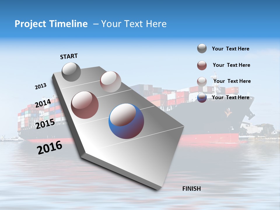 Logistics Sailing Carrier PowerPoint Template