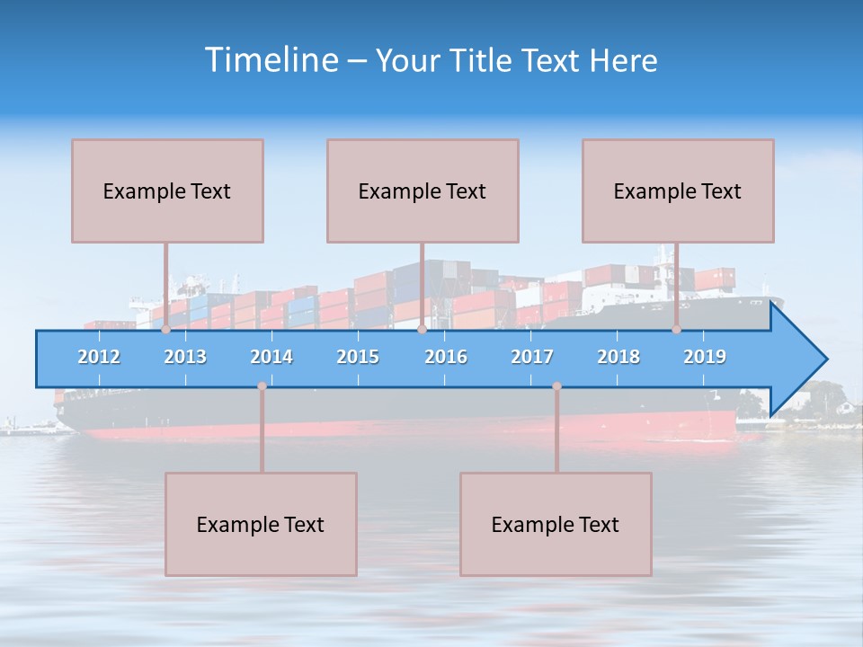 Logistics Sailing Carrier PowerPoint Template