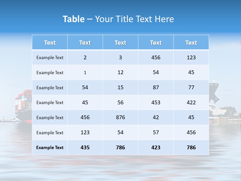 Logistics Sailing Carrier PowerPoint Template