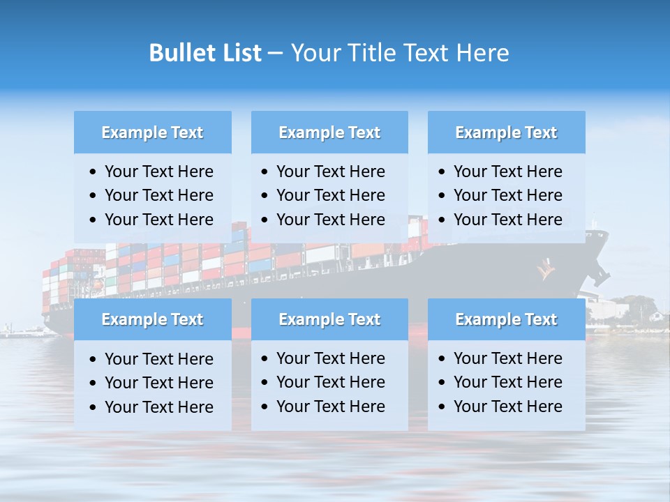 Logistics Sailing Carrier PowerPoint Template