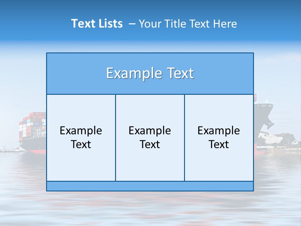 Logistics Sailing Carrier PowerPoint Template