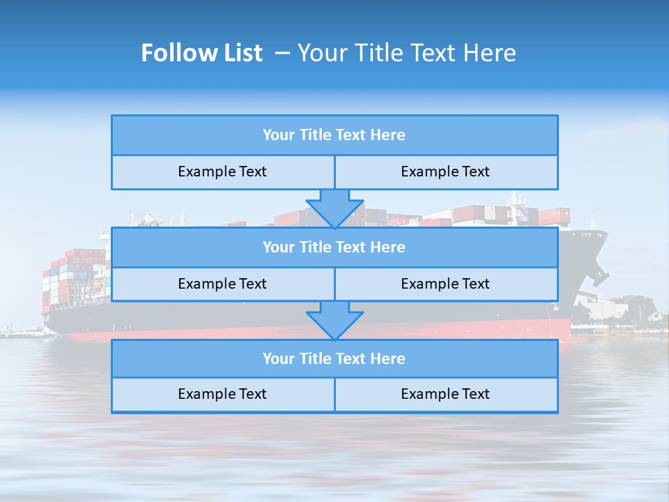 Logistics Sailing Carrier PowerPoint Template