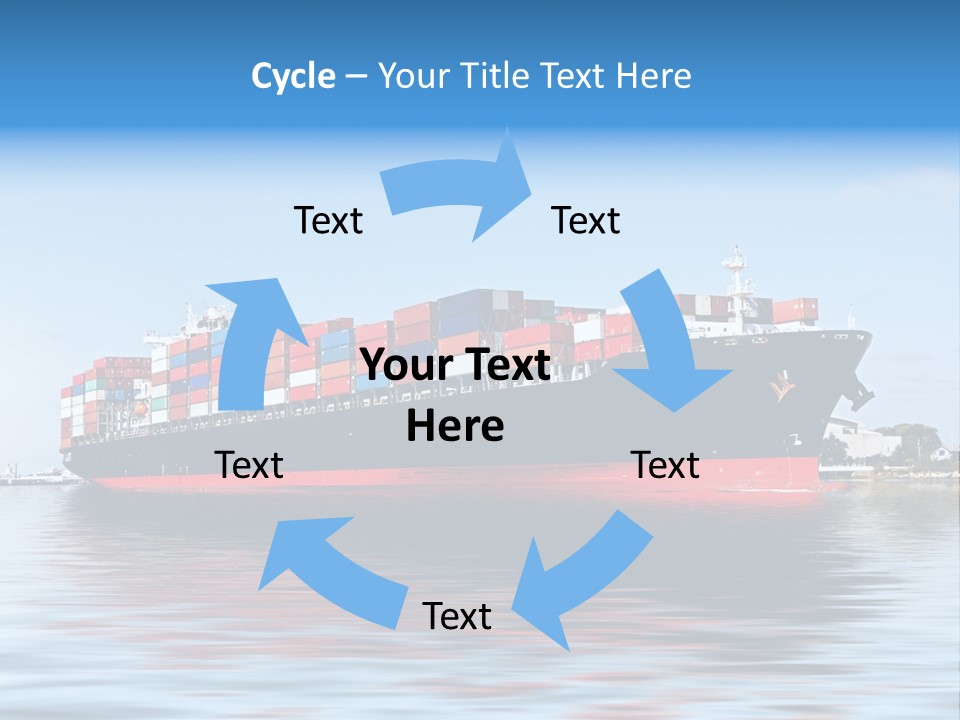 Logistics Sailing Carrier PowerPoint Template