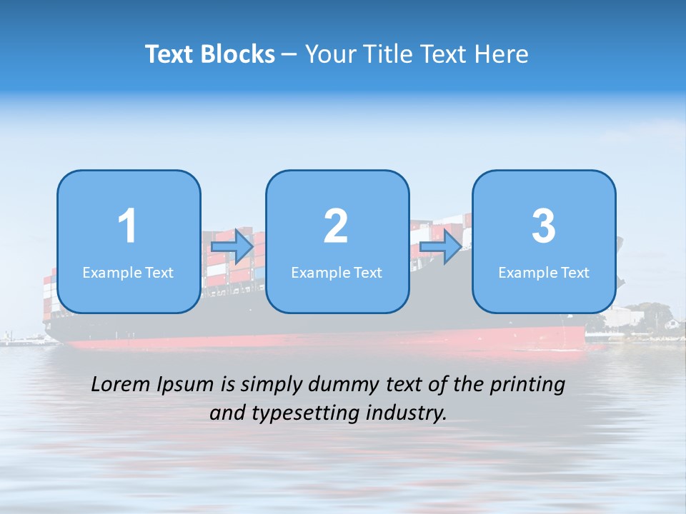 Logistics Sailing Carrier PowerPoint Template
