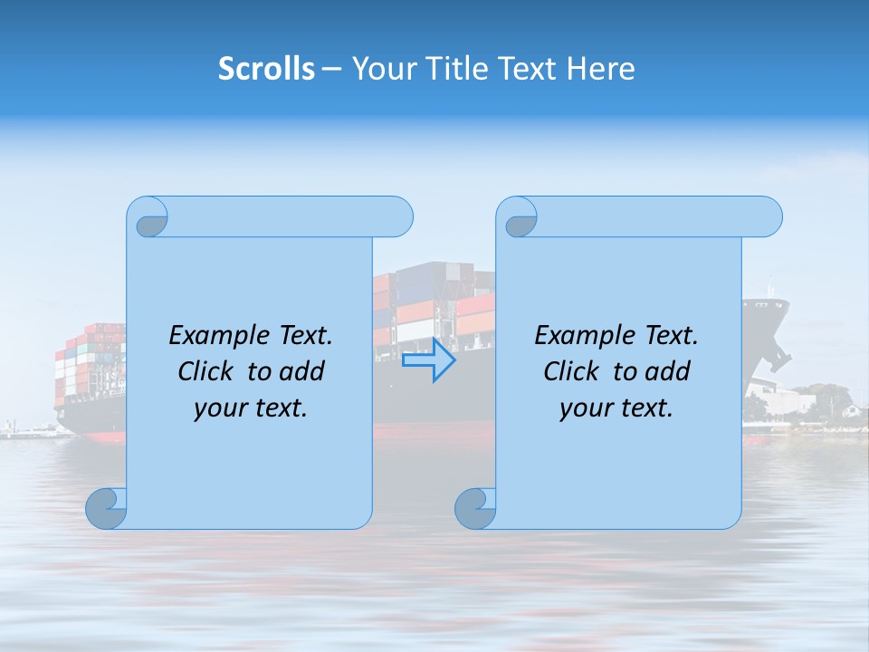 Logistics Sailing Carrier PowerPoint Template