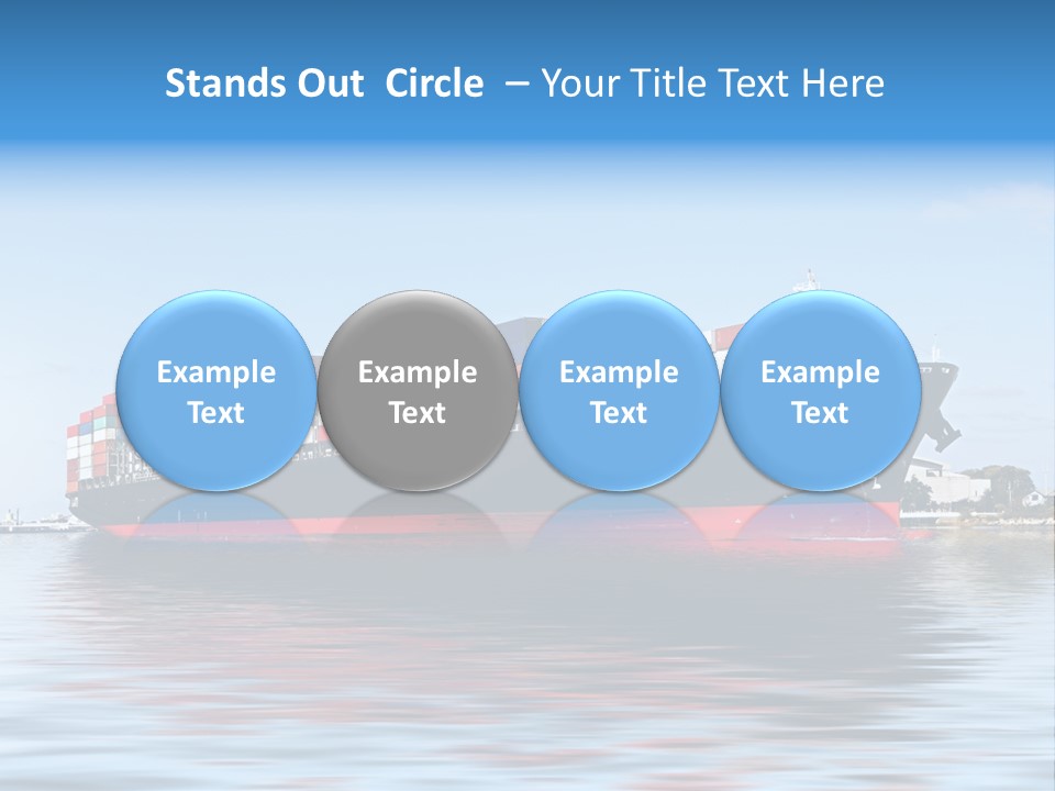 Logistics Sailing Carrier PowerPoint Template