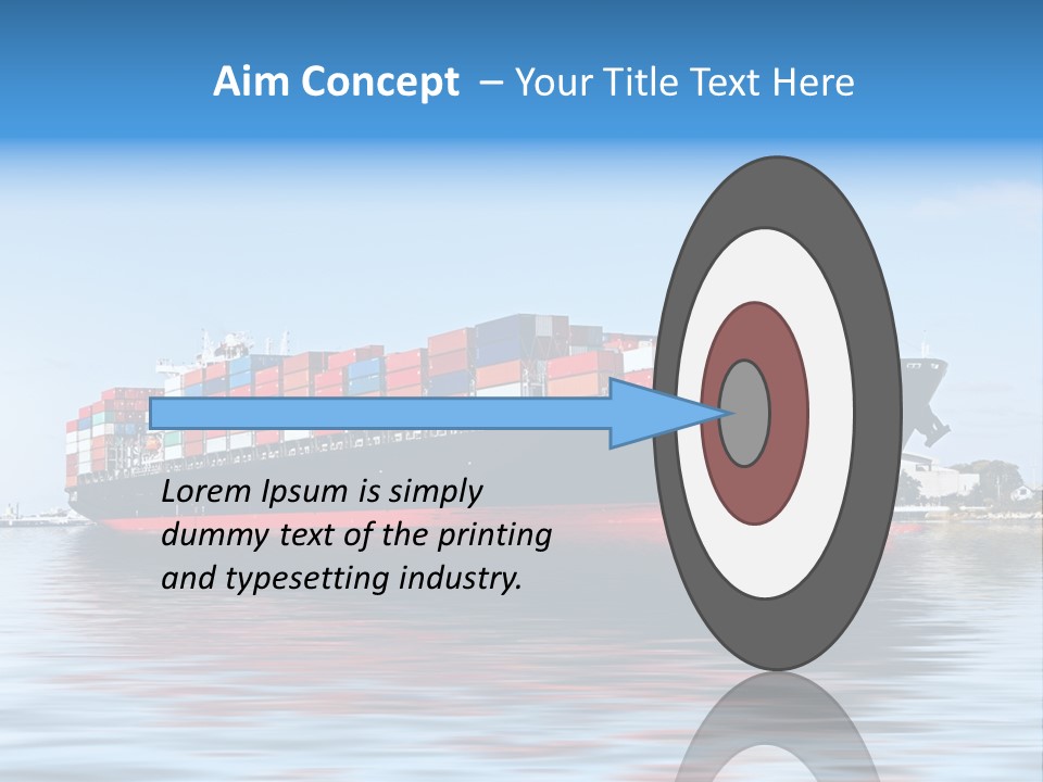 Logistics Sailing Carrier PowerPoint Template