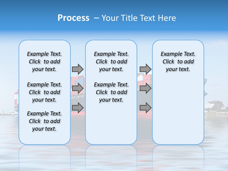 Logistics Sailing Carrier PowerPoint Template