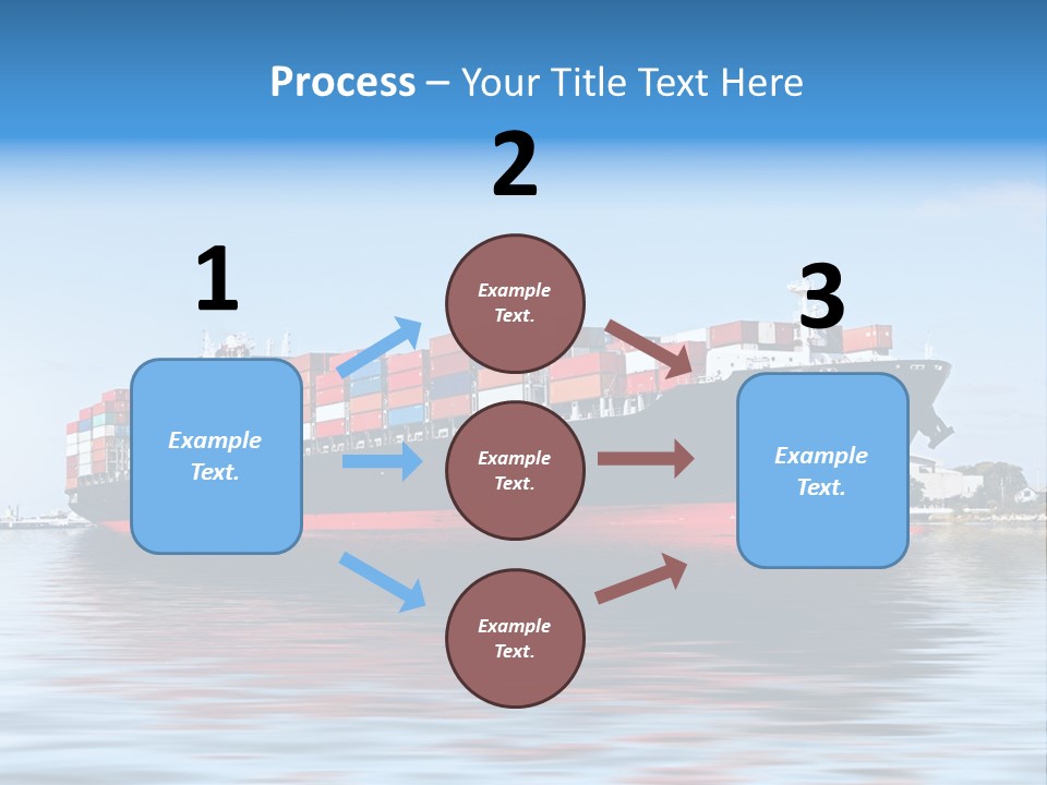 Logistics Sailing Carrier PowerPoint Template