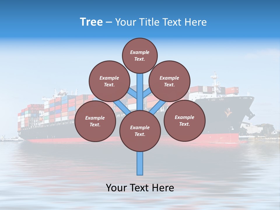 Logistics Sailing Carrier PowerPoint Template