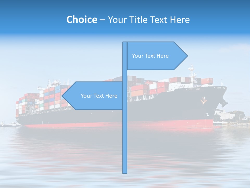 Logistics Sailing Carrier PowerPoint Template