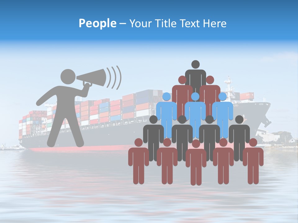 Logistics Sailing Carrier PowerPoint Template