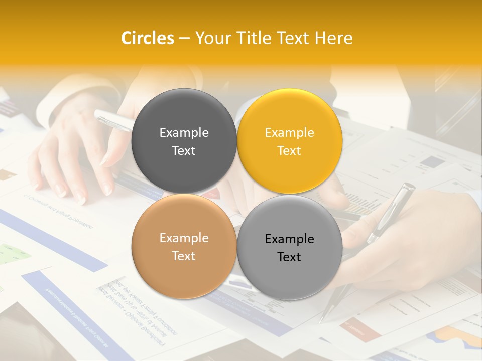 Pen Graph Statistics PowerPoint Template