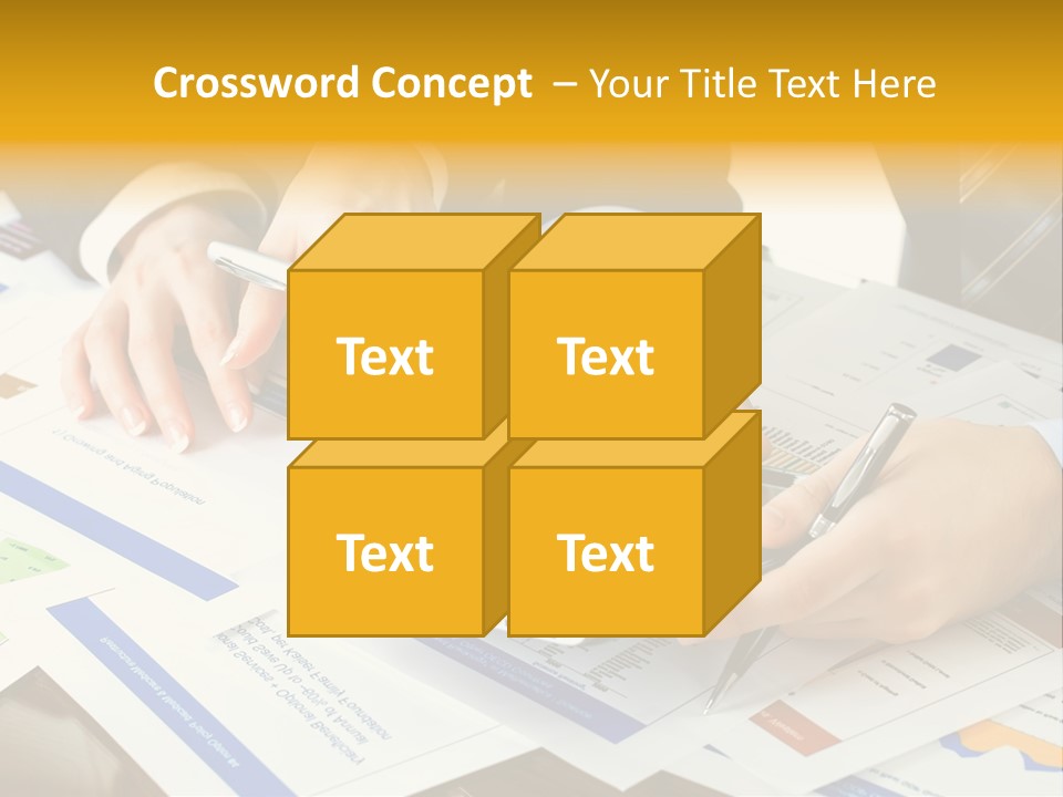 Pen Graph Statistics PowerPoint Template
