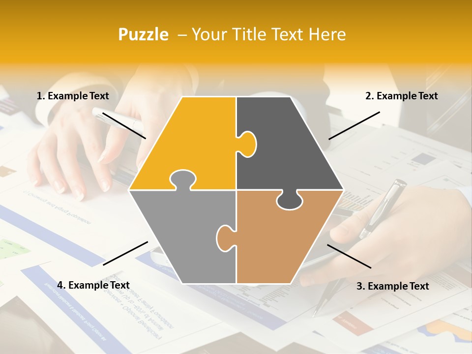 Pen Graph Statistics PowerPoint Template