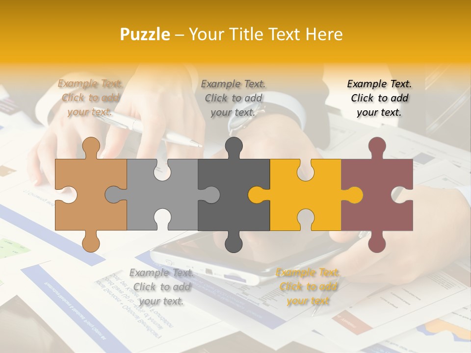 Pen Graph Statistics PowerPoint Template