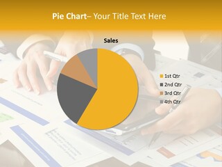 Pen Graph Statistics PowerPoint Template