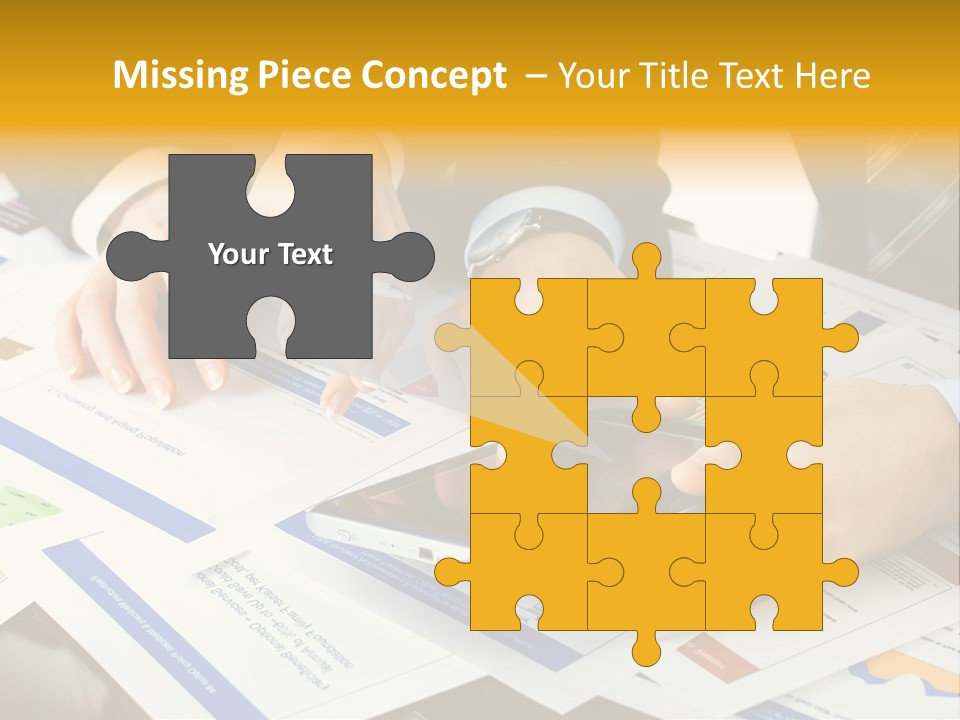 Pen Graph Statistics PowerPoint Template