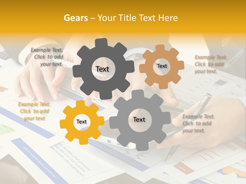 Pen Graph Statistics PowerPoint Template