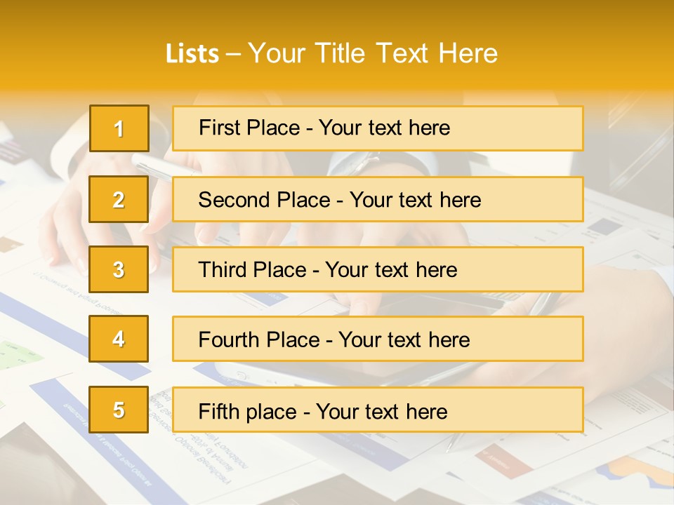 Pen Graph Statistics PowerPoint Template