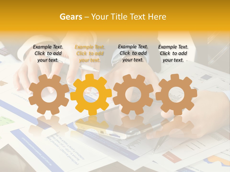 Pen Graph Statistics PowerPoint Template