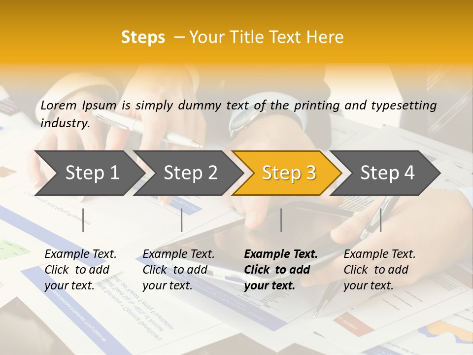 Pen Graph Statistics PowerPoint Template