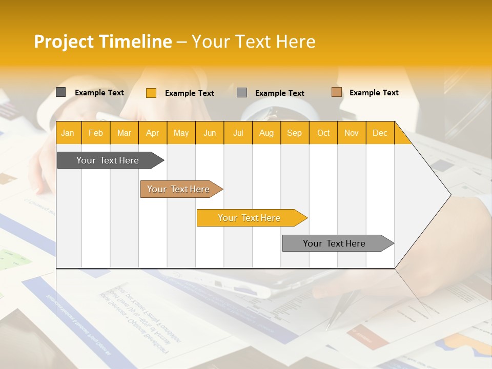 Pen Graph Statistics PowerPoint Template