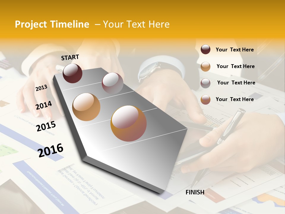 Pen Graph Statistics PowerPoint Template