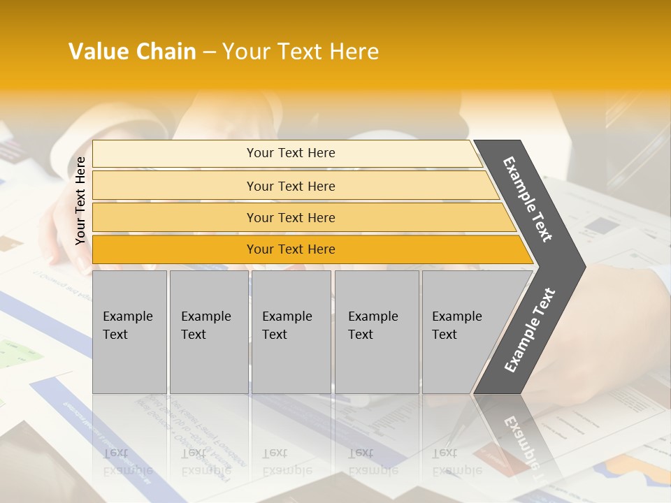 Pen Graph Statistics PowerPoint Template