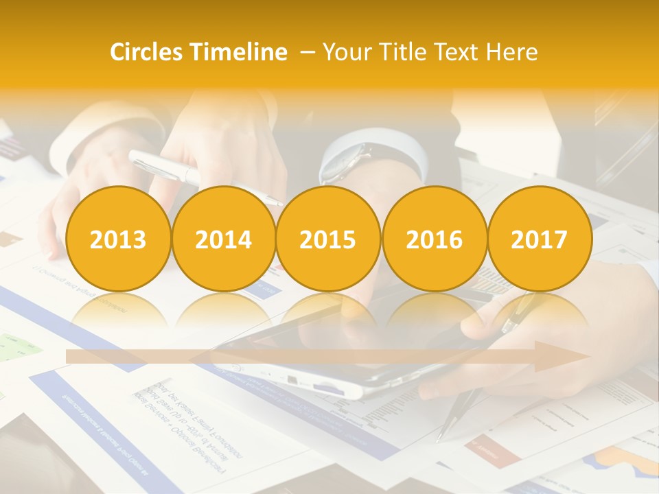 Pen Graph Statistics PowerPoint Template