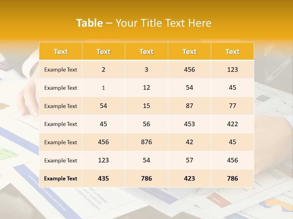 Pen Graph Statistics PowerPoint Template