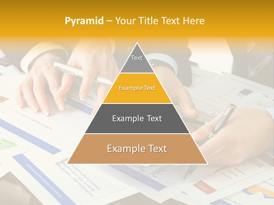 Pen Graph Statistics PowerPoint Template