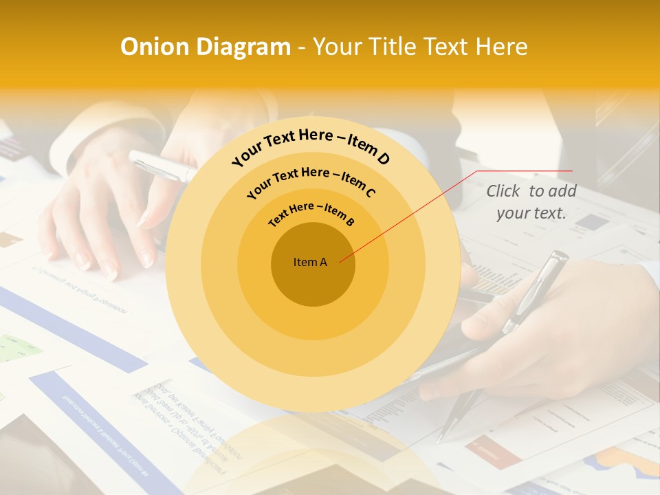 Pen Graph Statistics PowerPoint Template