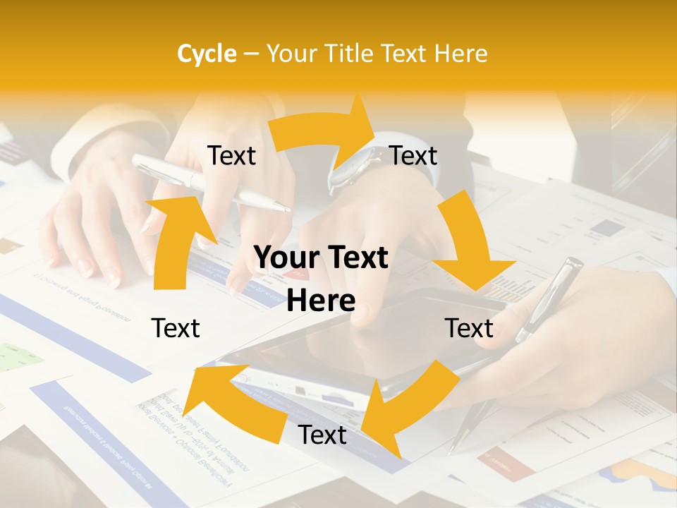 Pen Graph Statistics PowerPoint Template