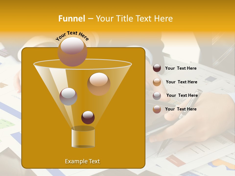 Pen Graph Statistics PowerPoint Template