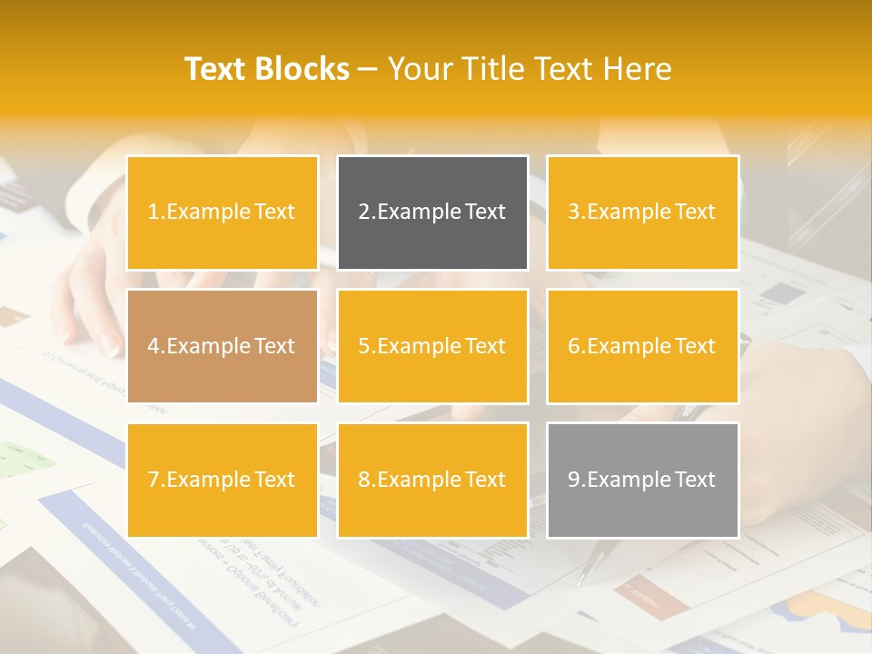 Pen Graph Statistics PowerPoint Template